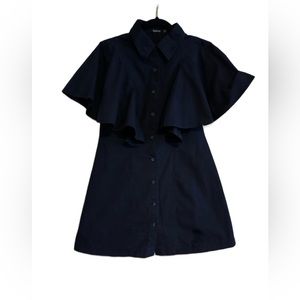 Boohoo Flounce Sleeve Mini Dress